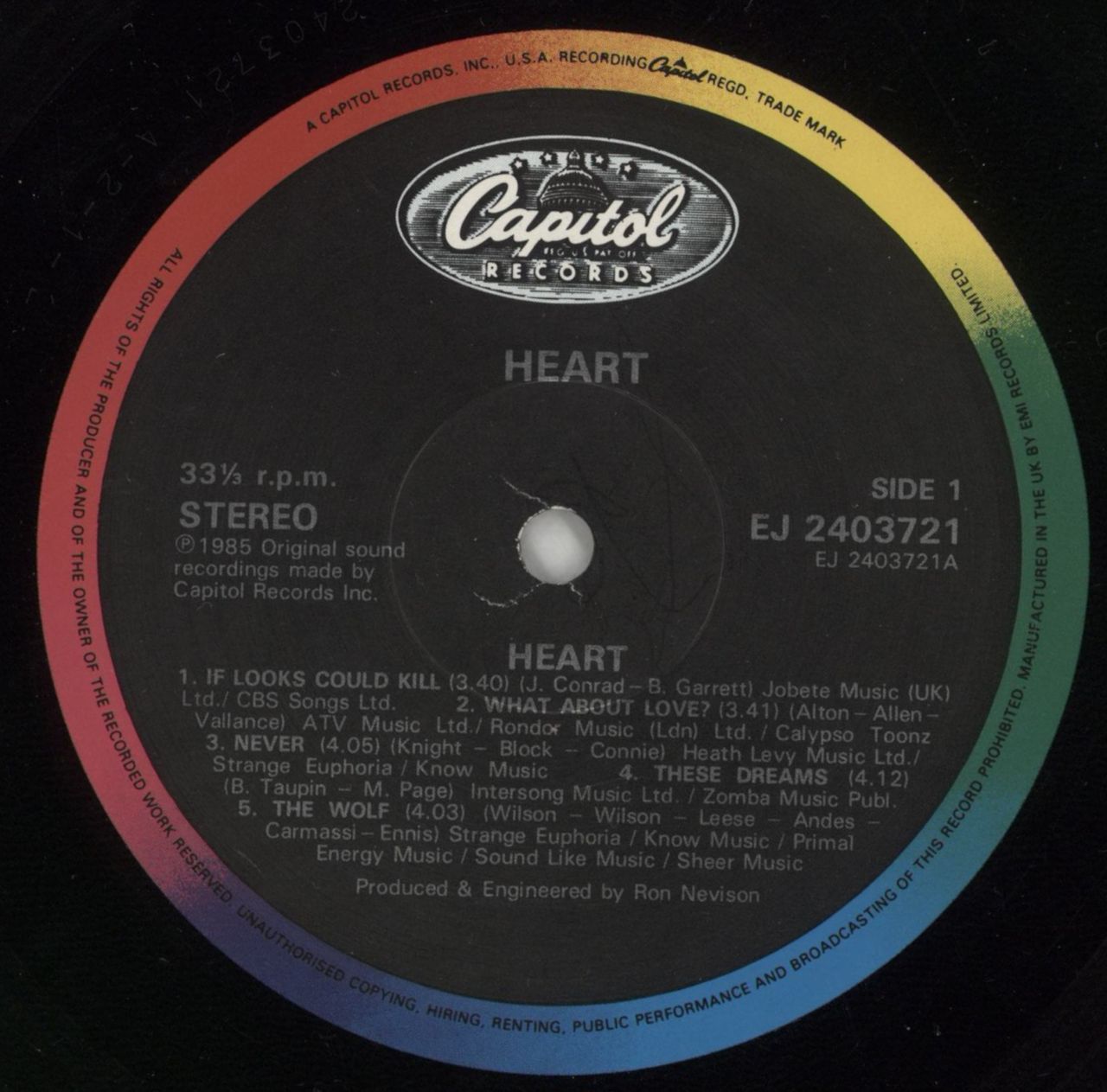 Heart Heart - Shrink UK Vinyl LP