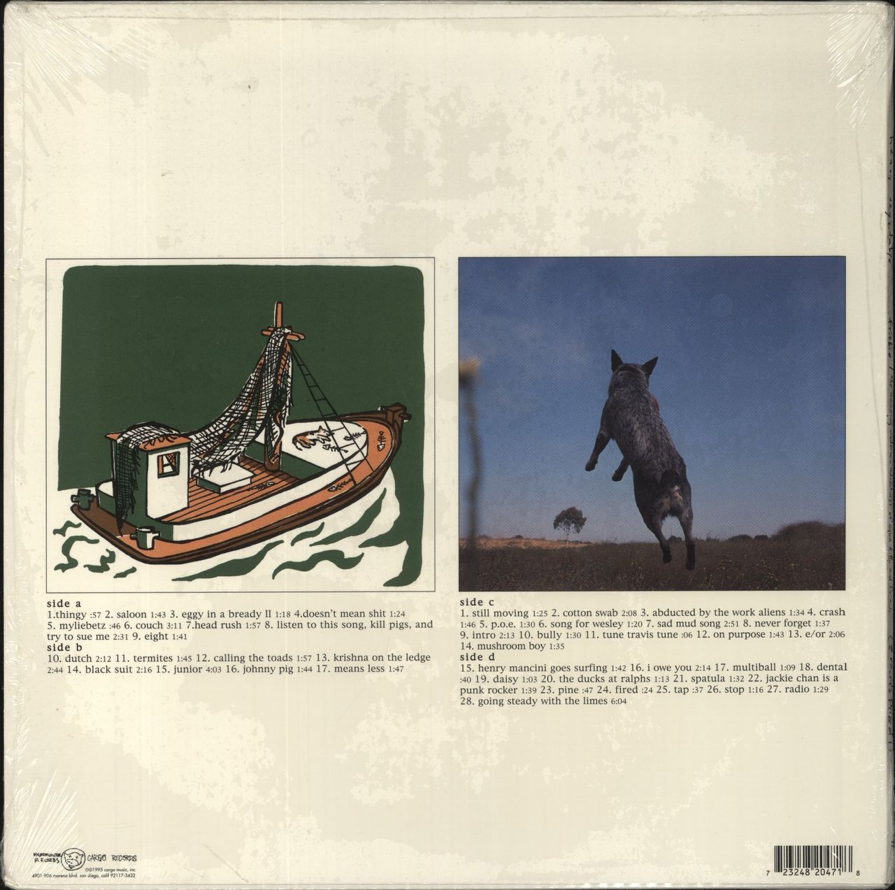 Heavy Vegetable Frisbie / The Amazing Undersea Adventures Of Aqua Kitty And Friends (2 Records Price Of 1) US 2-LP vinyl set