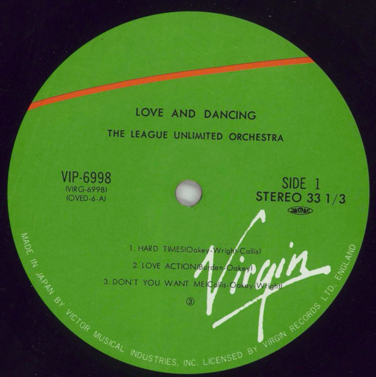 Human League Love And Dancing Japanese Vinyl LP