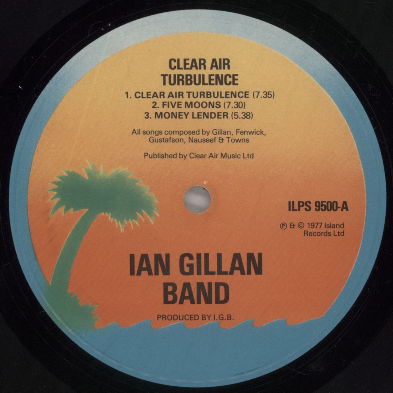 Ian Gillan Clear Air Turbulence - Autographed UK Vinyl LP