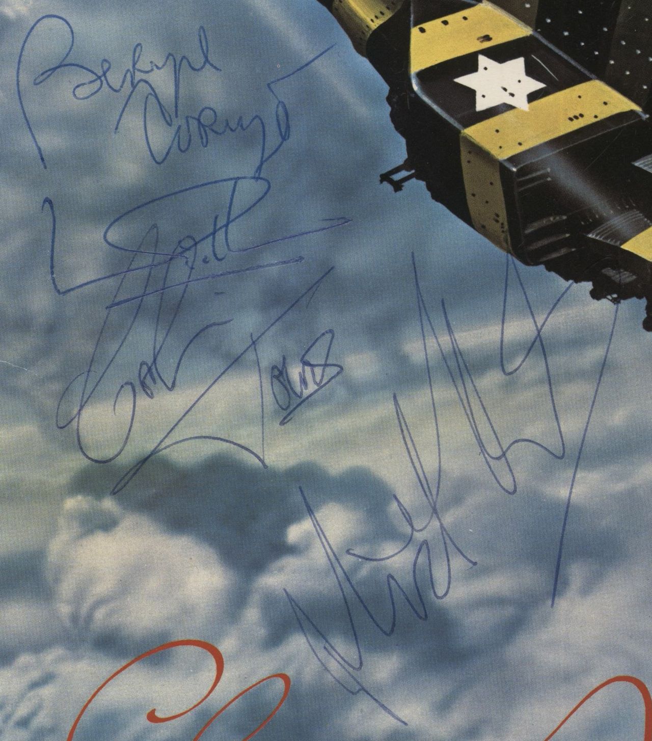 Ian Gillan Clear Air Turbulence - Autographed UK Vinyl LP