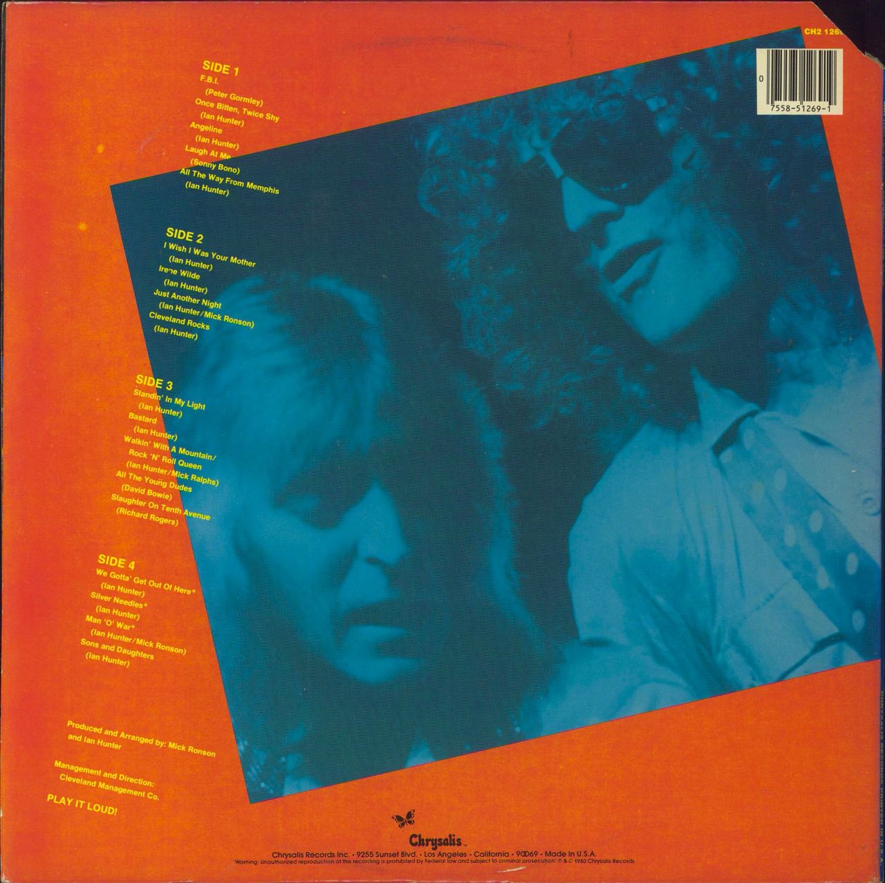 Ian Hunter Welcome To The Club - Ian Hunter Live US 2-LP vinyl set