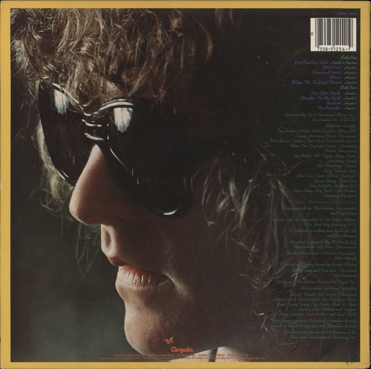 Ian Hunter You're Never Alone With A Schizophrenic - Autographed US Vinyl LP