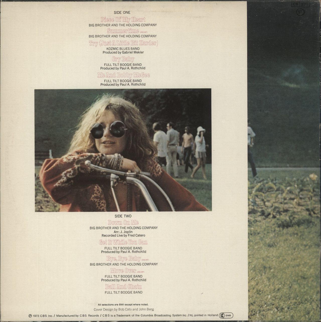 Janis Joplin Greatest Hits Dutch Vinyl LP