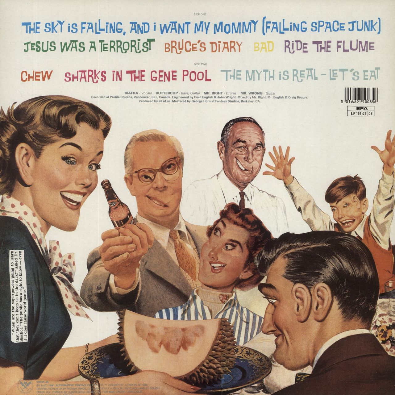 Jello Biafra The Sky Is Falling And I Want My Mommy UK Vinyl LP