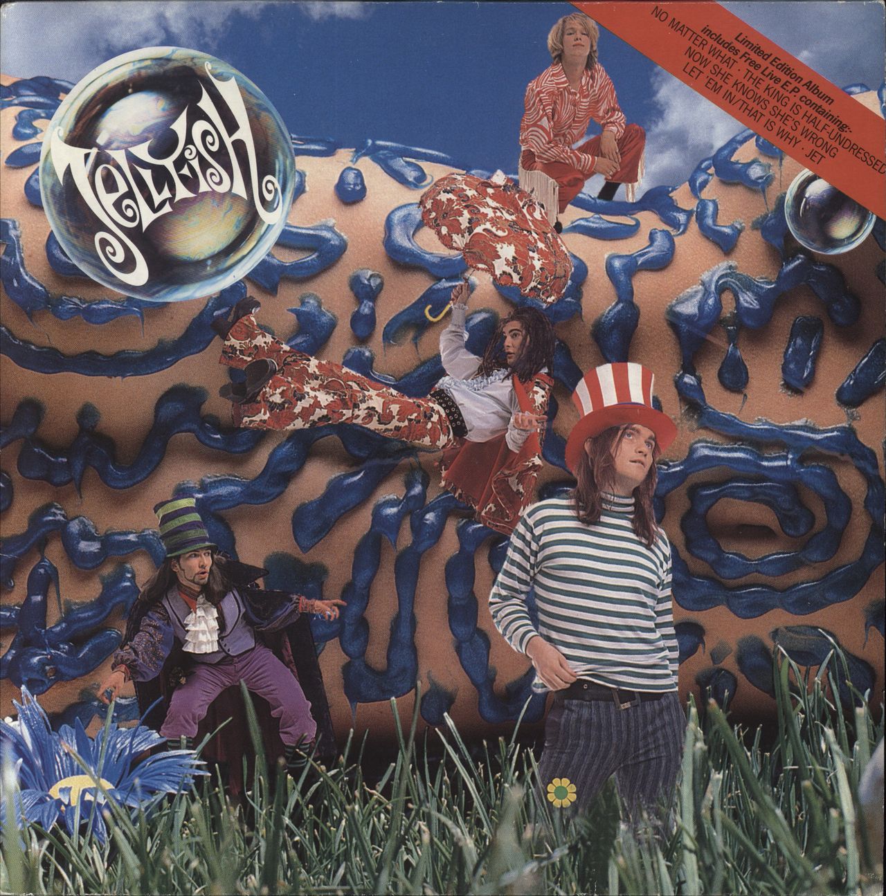 Jellyfish Bellybutton + Live E.P. - EX UK 2-LP vinyl set