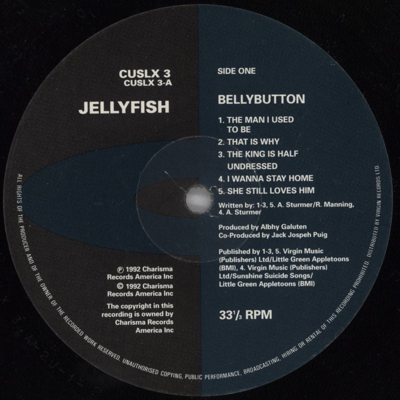 Jellyfish Bellybutton + Live E.P. - EX UK 2-LP vinyl set
