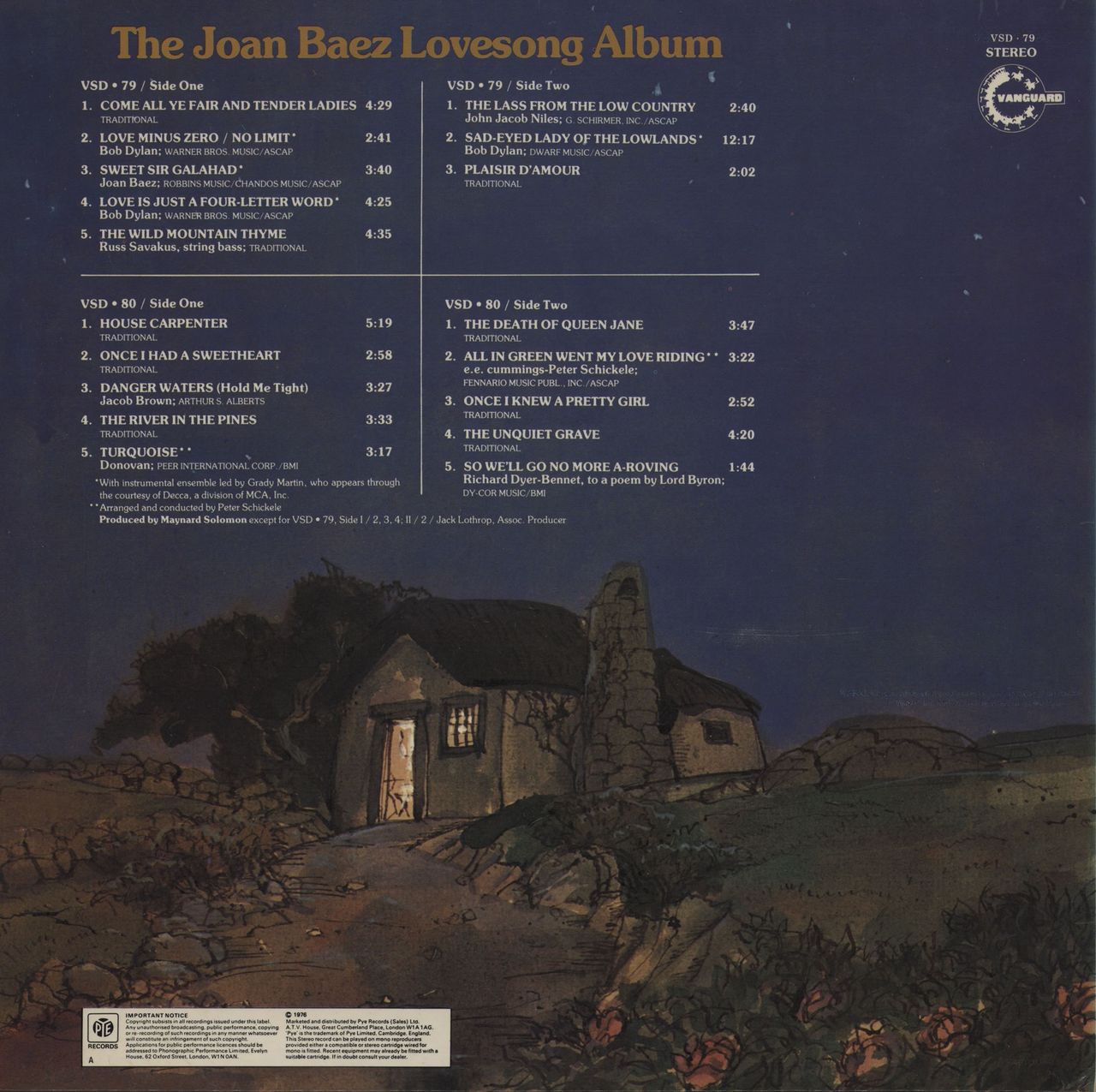 Joan Baez The Joan Baez Lovesong Album UK 2-LP vinyl set