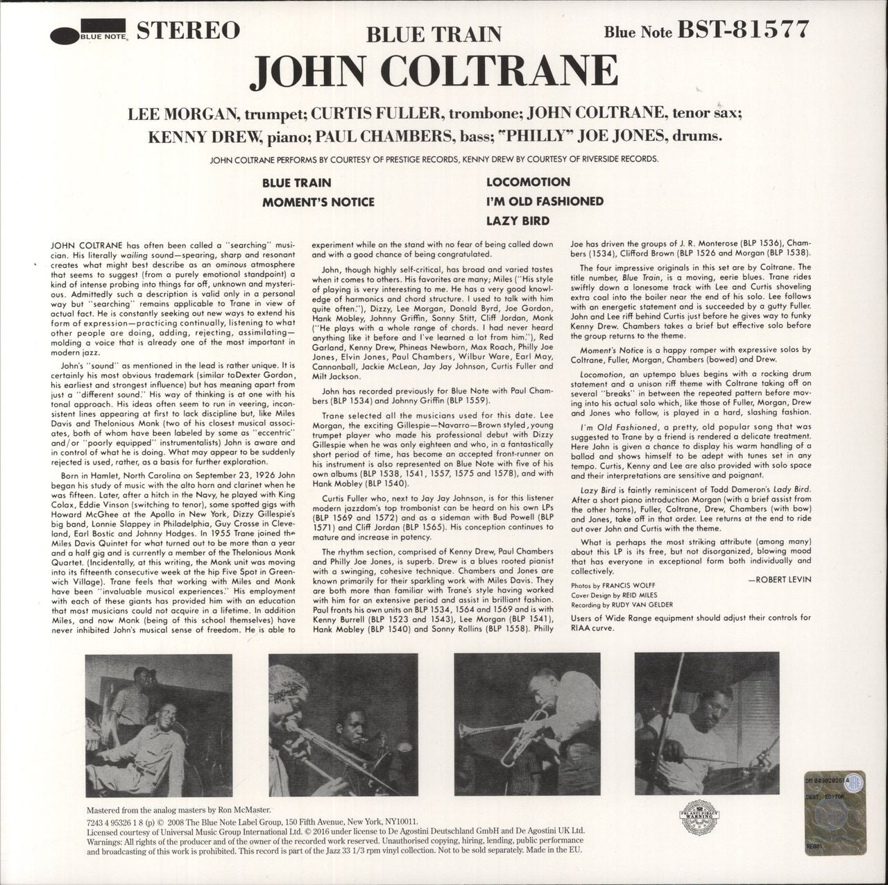John Coltrane Blue Train - 180gram Vinyl - EX UK Vinyl LP