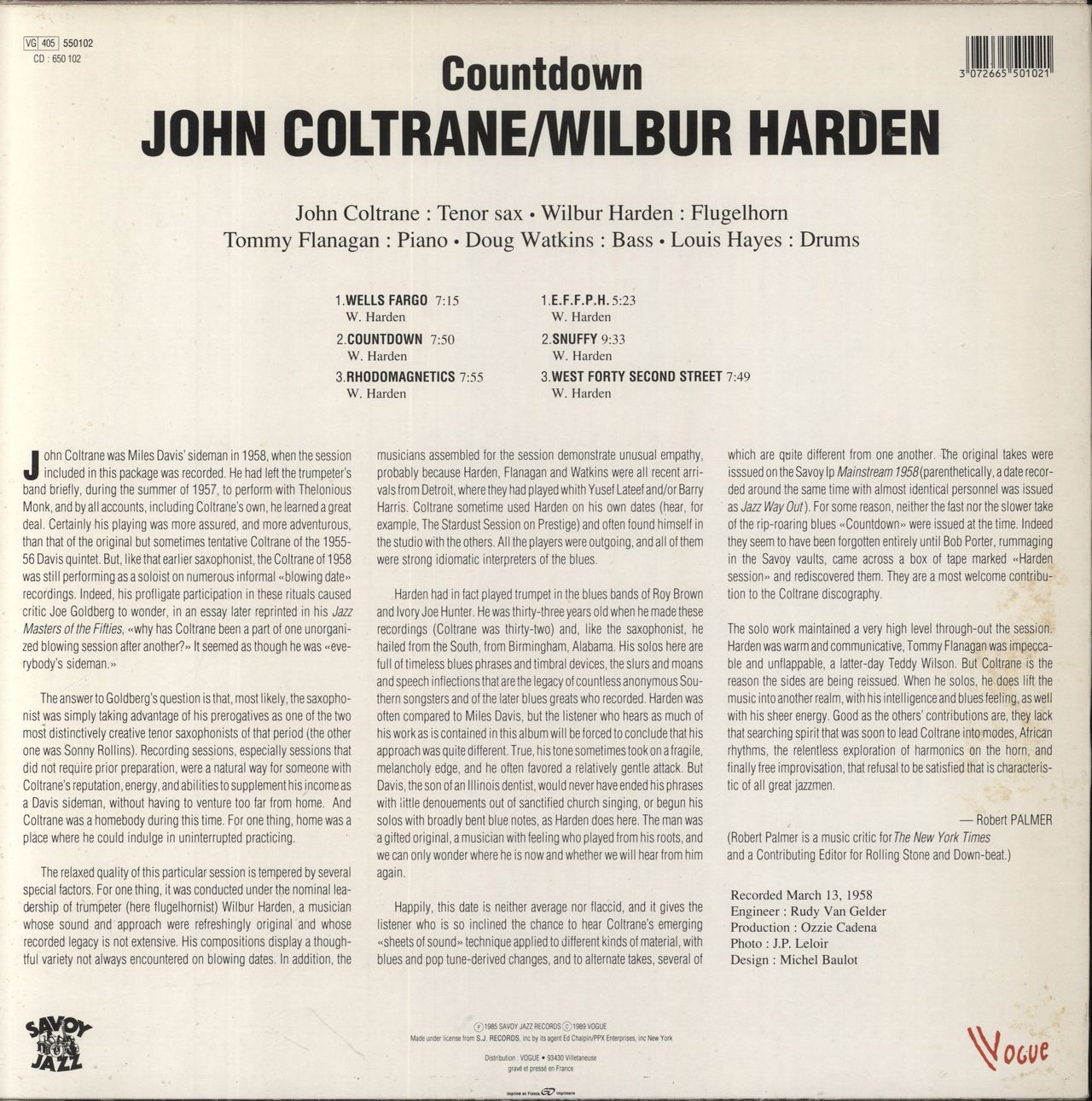 John Coltrane Countdown US Vinyl LP