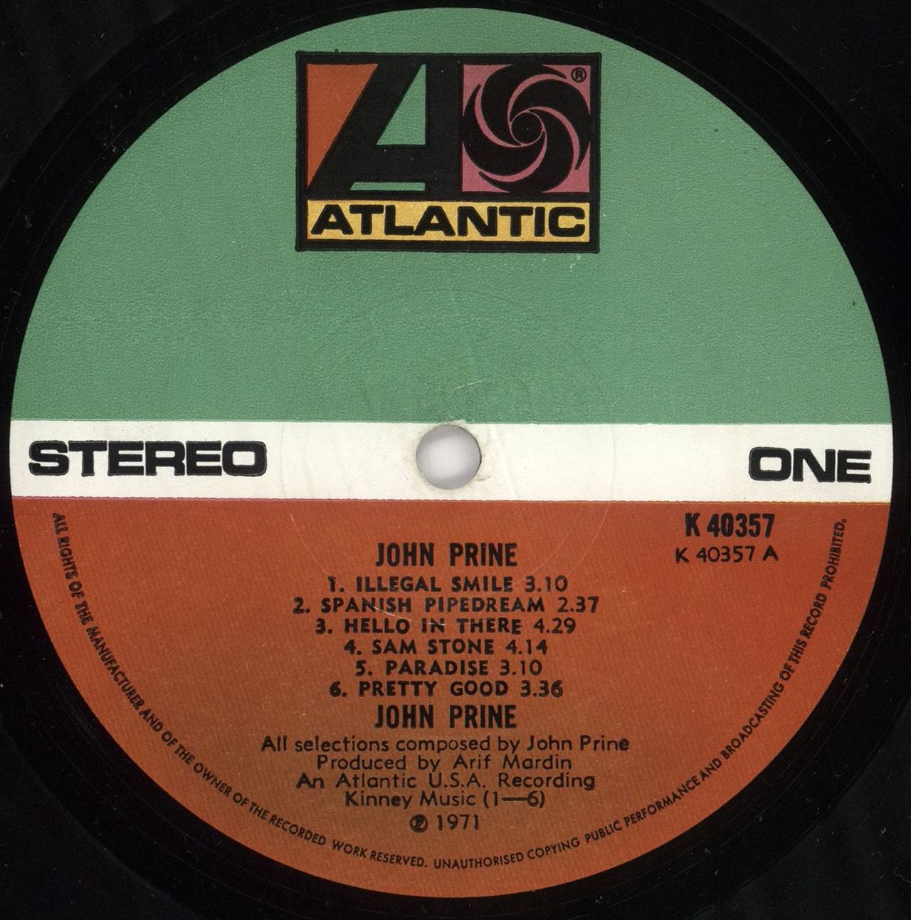 John Prine John Prine - 1st UK Vinyl LP
