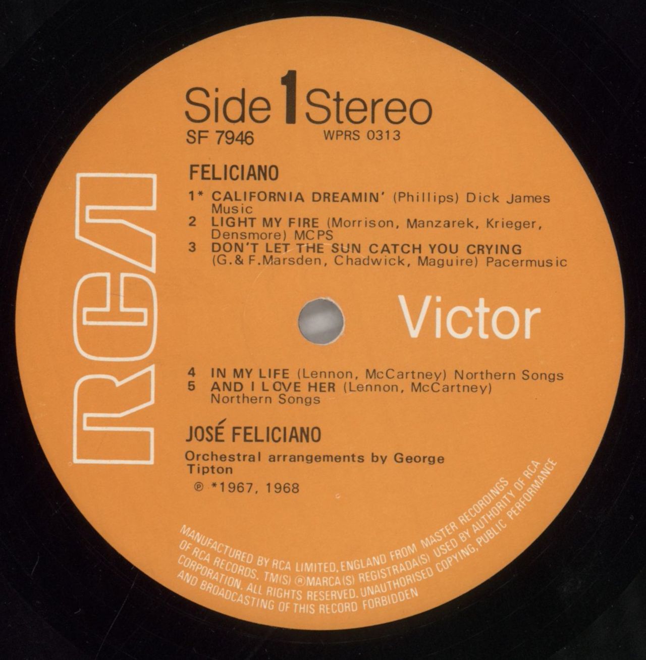 José Feliciano Feliciano! UK Vinyl LP