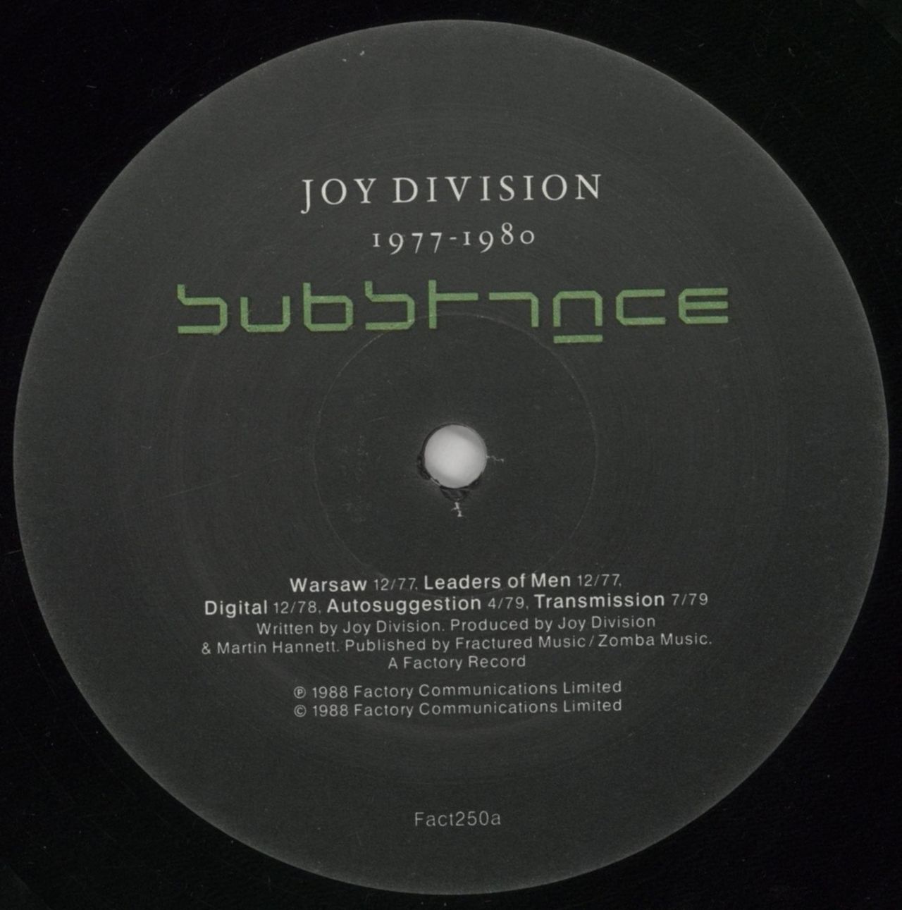 Joy Division Substance 1977-1980 - VG UK Vinyl LP