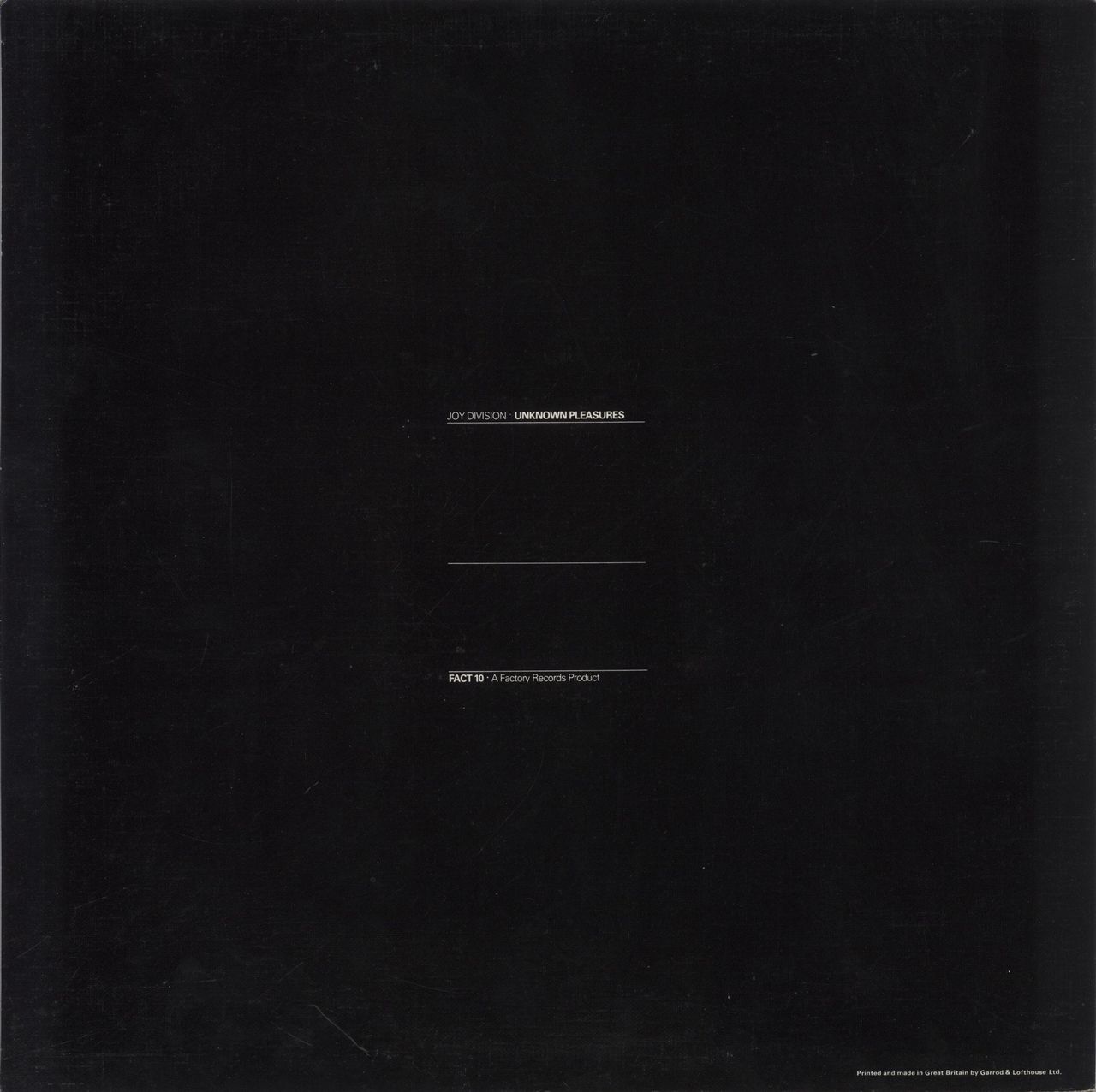 Joy Division Unknown Pleasures - 1st - Red Vinyl UK Vinyl LP