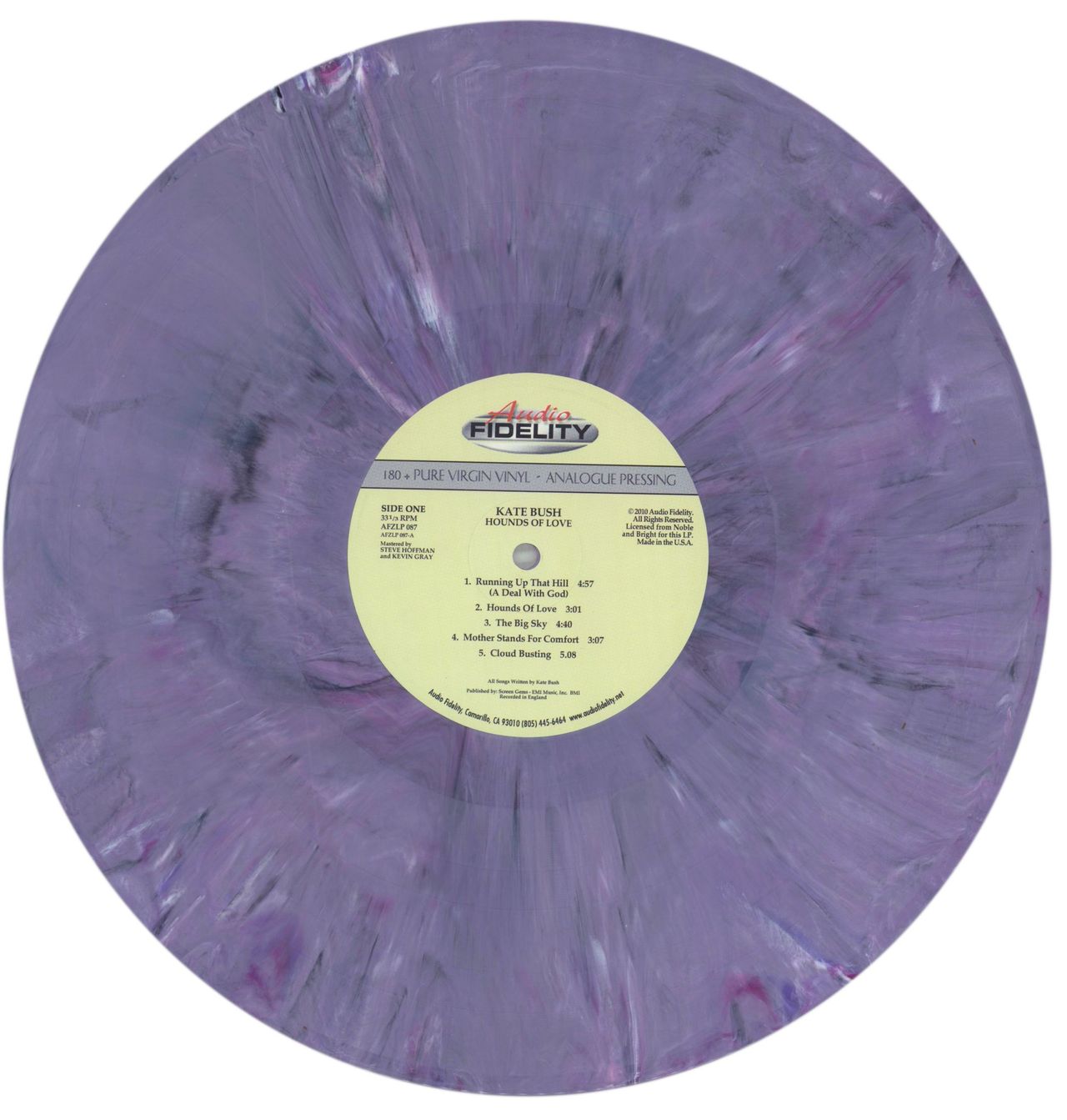 Kate Bush Hounds Of Love - 180gm Pink / Grey Vinyl - EX US Vinyl LP