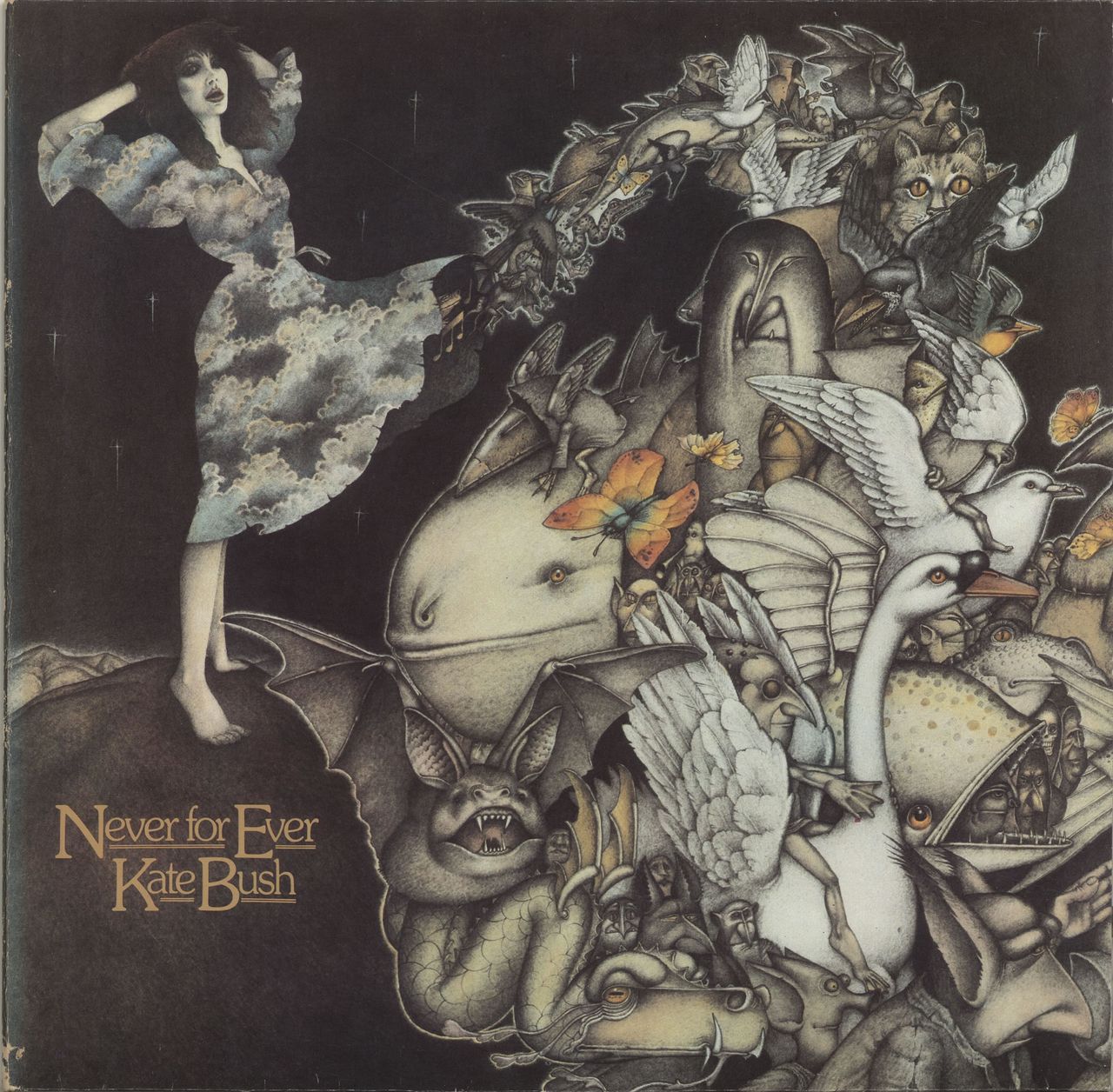 Kate Bush Never For Ever Canadian Vinyl LP