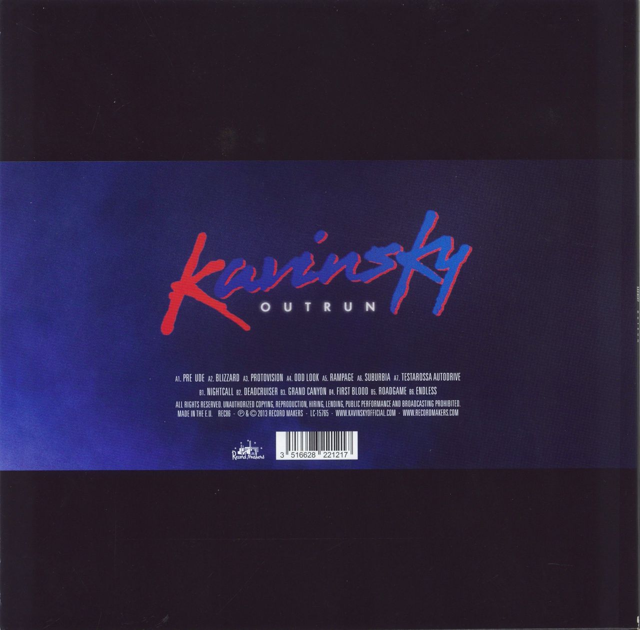 Kavinsky Outrun US Vinyl LP
