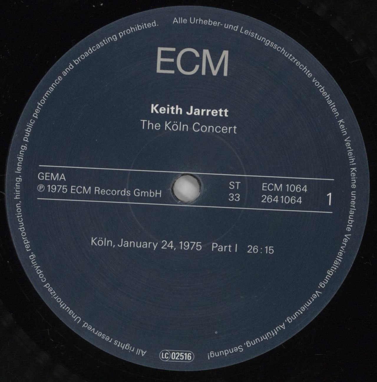 Keith Jarrett The Köln Concert - 180gm German 2-LP vinyl set