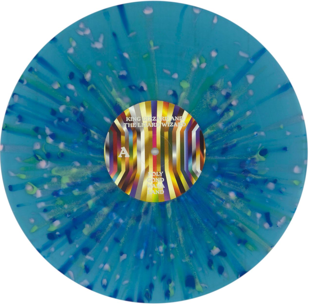 King Gizzard And The Lizard Wizard Polygondwanaland - Blue Splatter Vinyl UK Vinyl LP