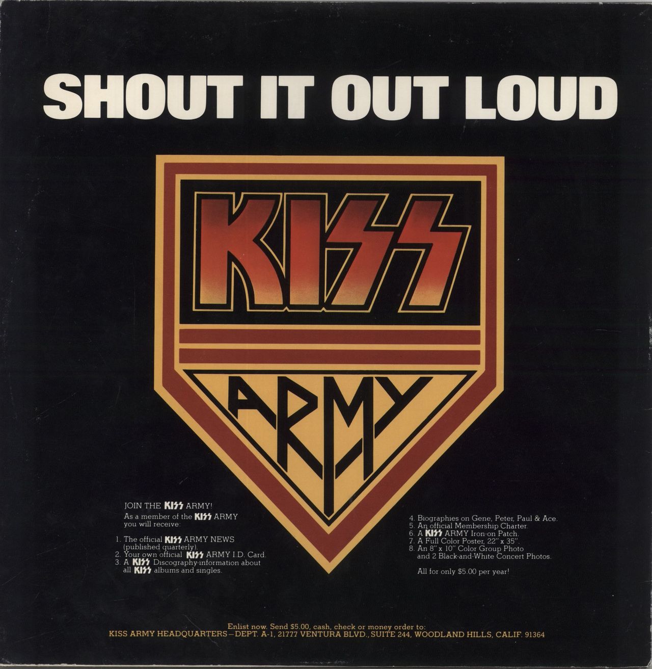 Kiss Destroyer US Vinyl LP