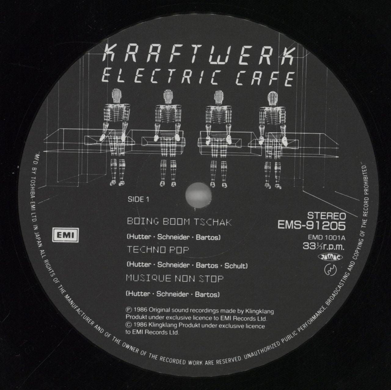 Kraftwerk Electric Cafe + obi - EX Japanese Vinyl LP