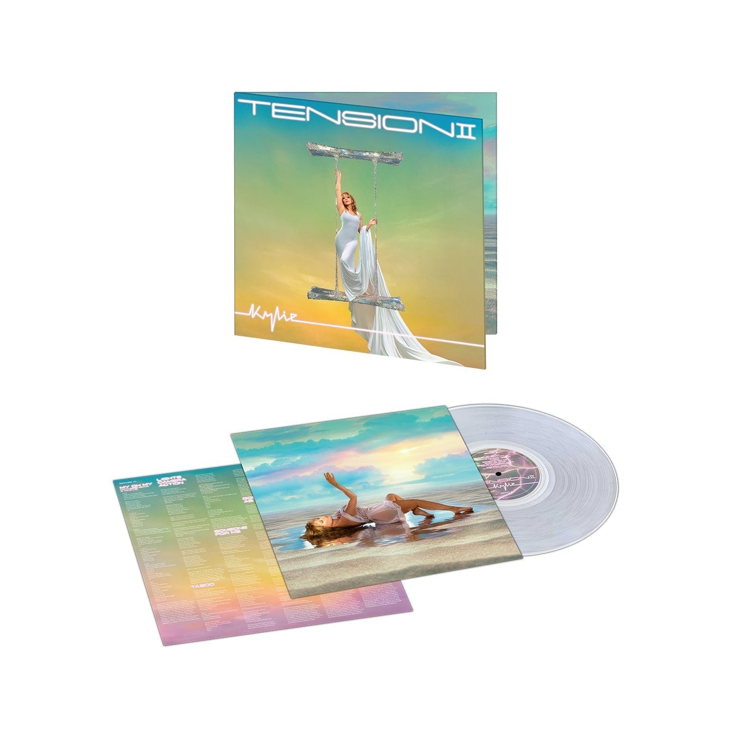 Kylie Minogue Tension II - Clear Vinyl LP Record