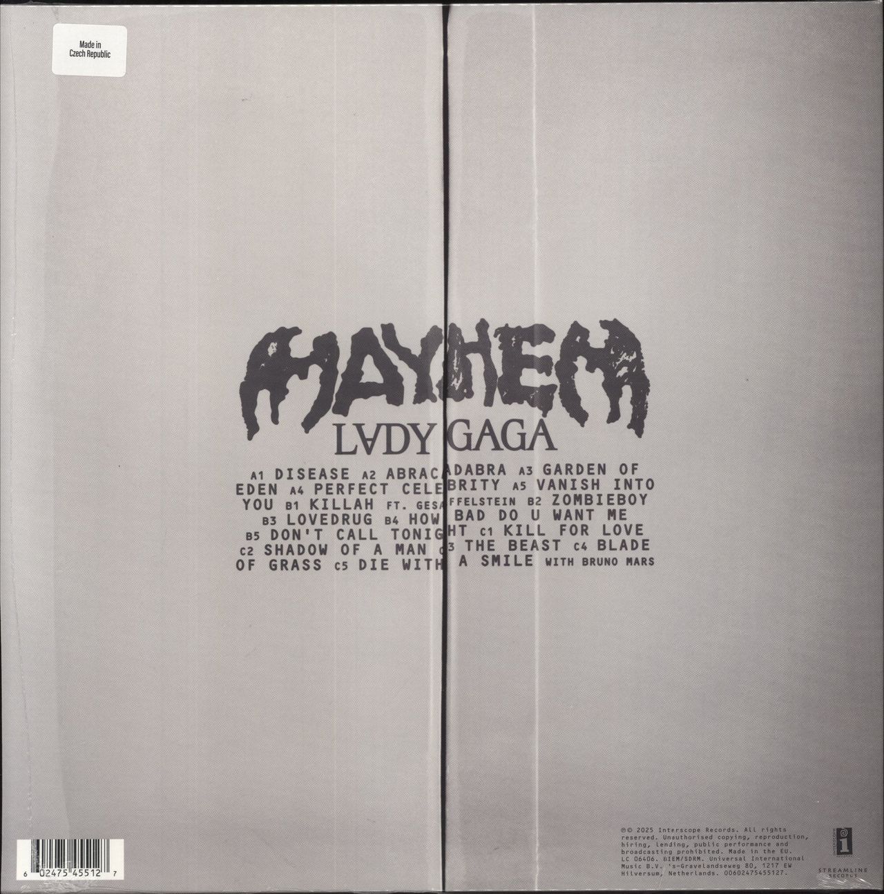 Lady Gaga MAYHEM - HMV UK Exclusive - Yellow Vinyl - Sealed UK 2-LP vinyl set