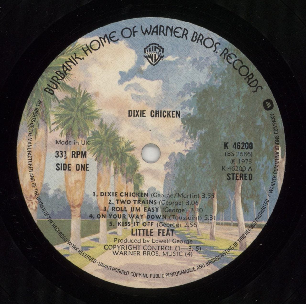 Little Feat Dixie Chicken - 2nd - Shrink UK Vinyl LP