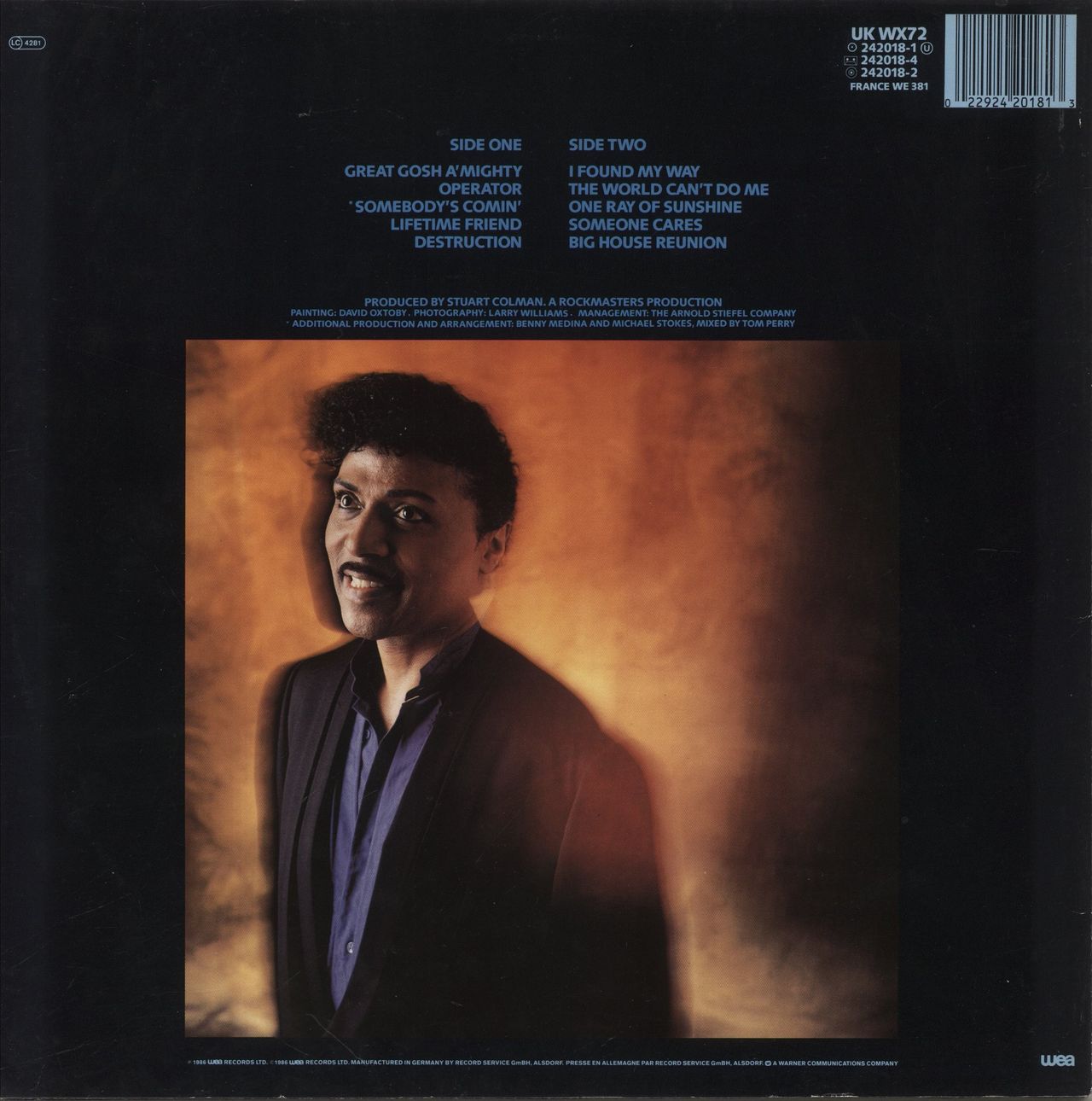 Little Richard Lifetime Friend UK Vinyl LP
