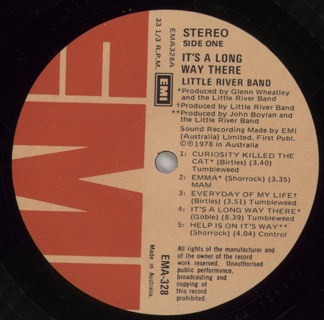 Little River Band It's A Long Way There Australian Vinyl LP