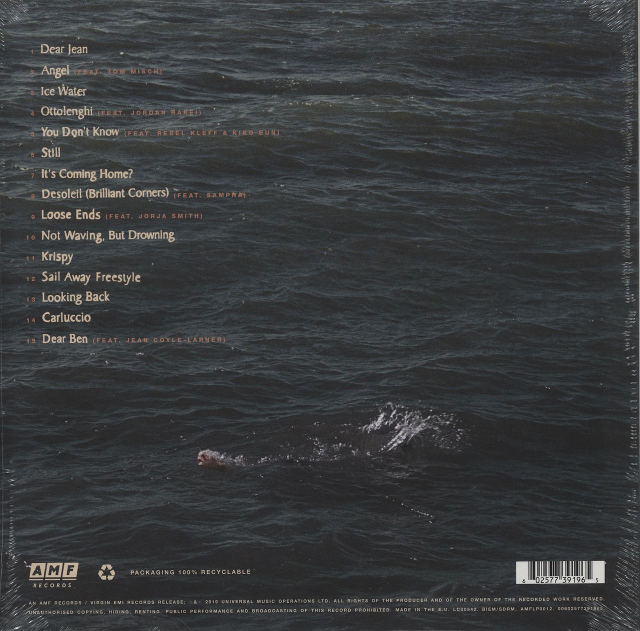 Loyle Carner Not Waving, But Drowning - 180gm - Sealed UK Vinyl LP