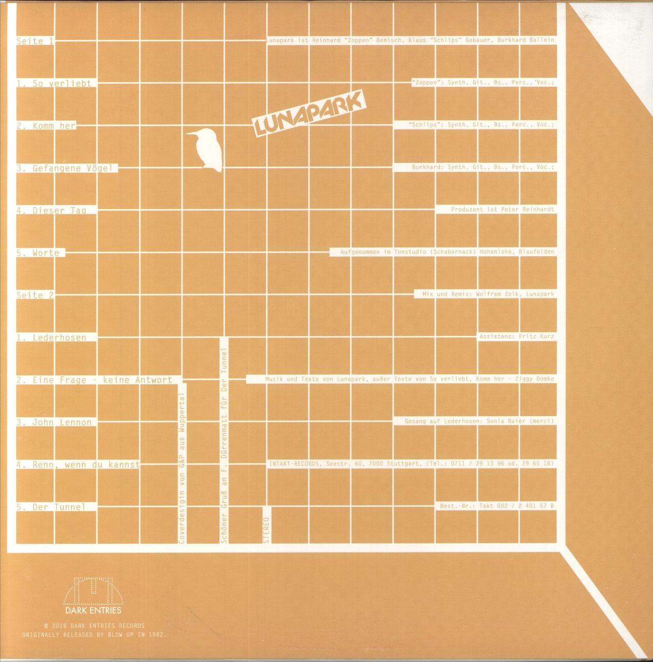 Lunapark Gefangene Vögel US Vinyl LP