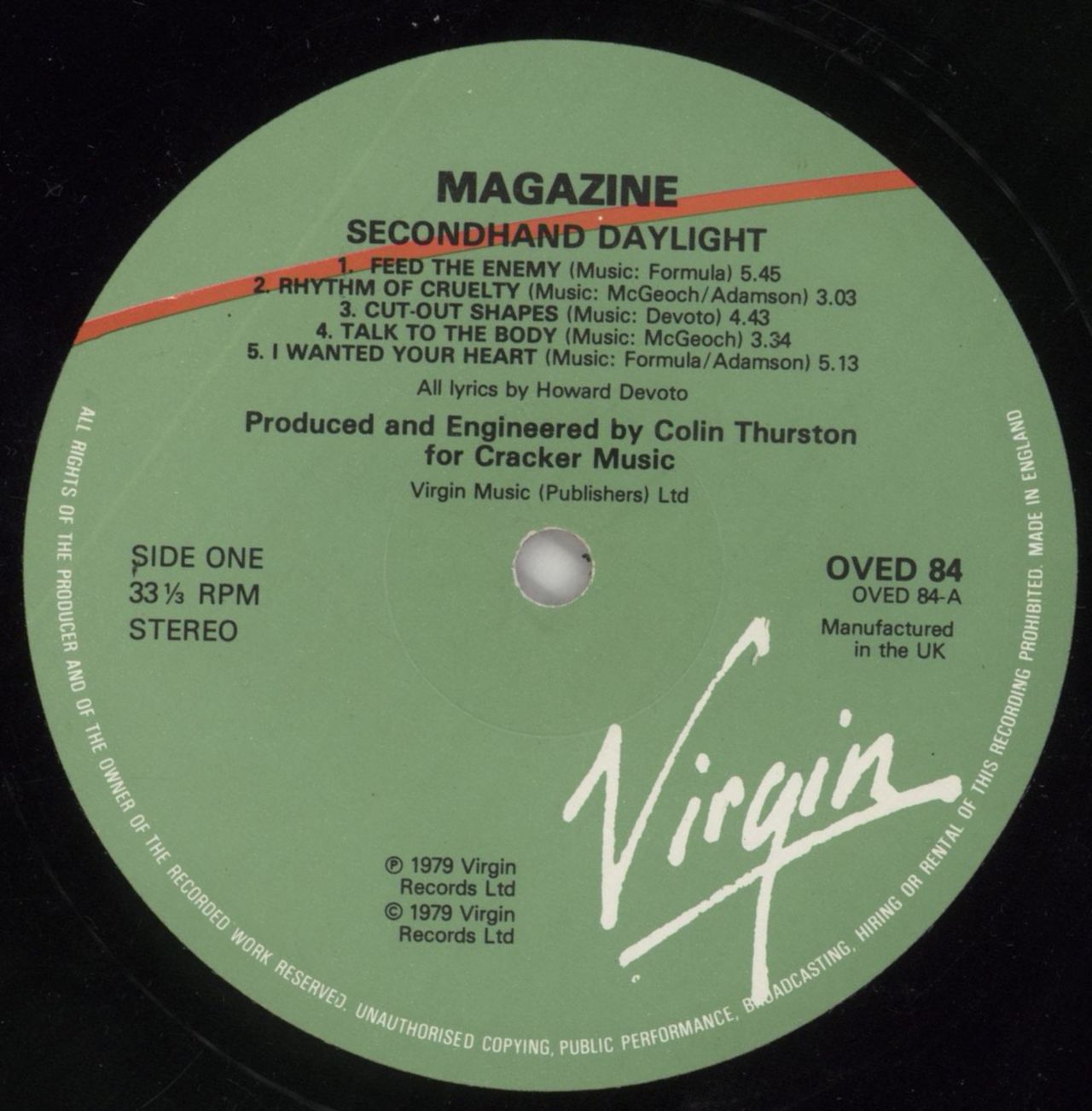 Magazine Secondhand Daylight - EX UK Vinyl LP