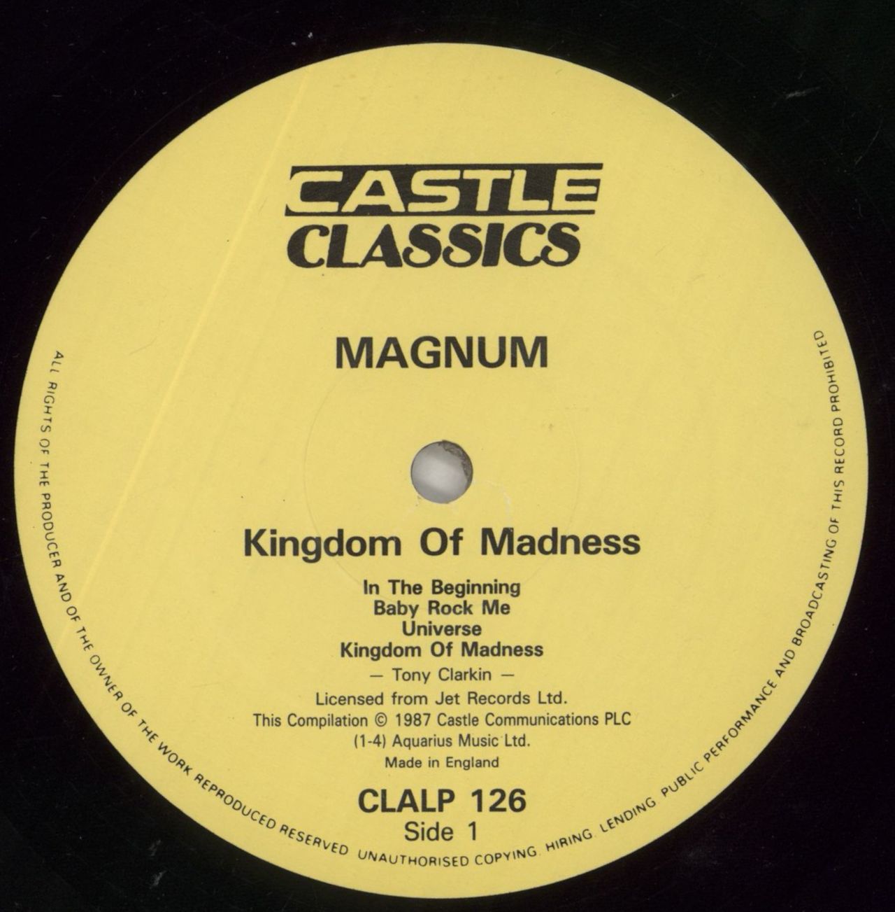 Magnum Kingdom Of Madness UK Vinyl LP