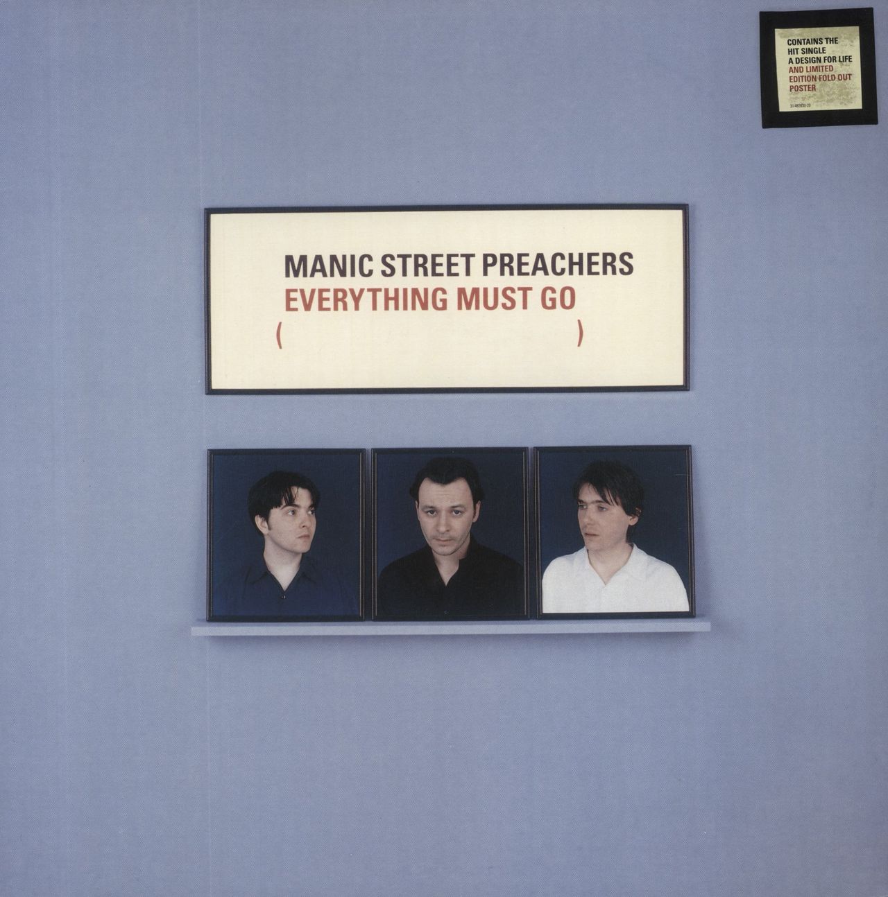 Manic Street Preachers Everything Must Go - Hype Sticker + Lyric Poster UK Vinyl LP