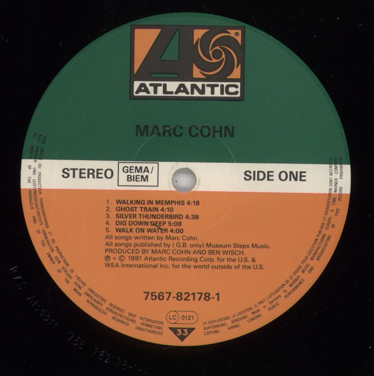 Marc Cohn Marc Cohn German Vinyl LP