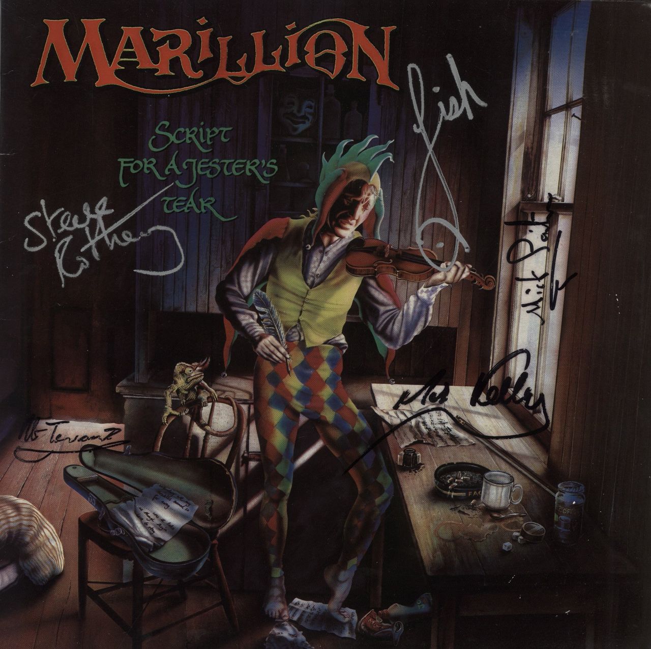Marillion Script For A Jester's Tear - Autographed UK Vinyl LP