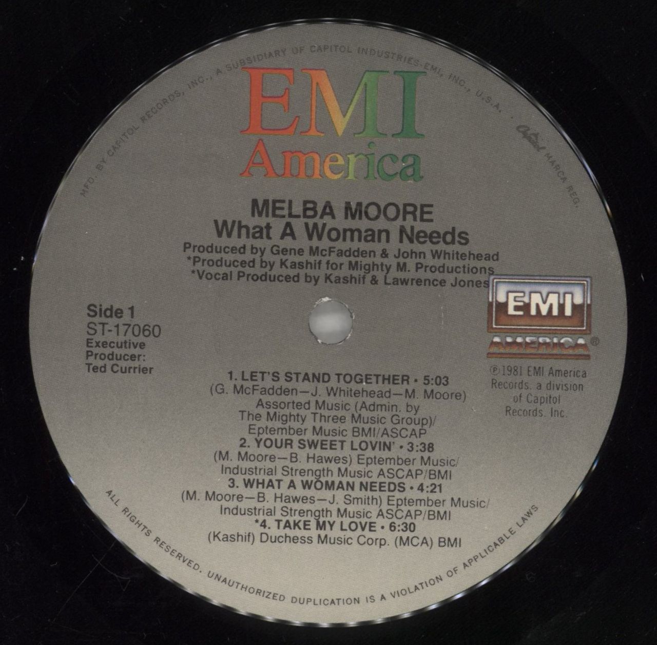 Melba Moore What A Woman Needs US Vinyl LP