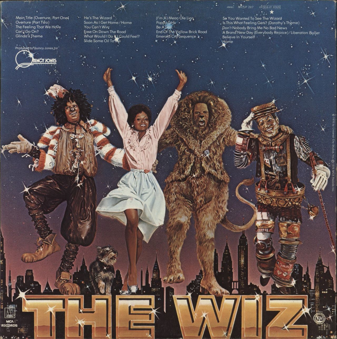 Michael Jackson The Wiz + Booklet & Poster UK 2-LP vinyl set