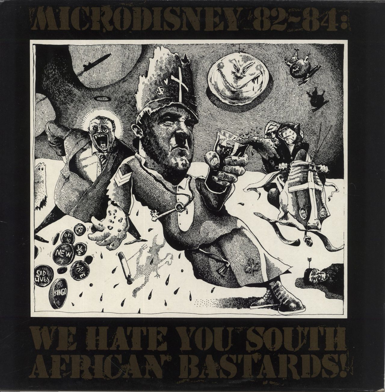 Microdisney We Hate You South African Bastards! UK Vinyl LP