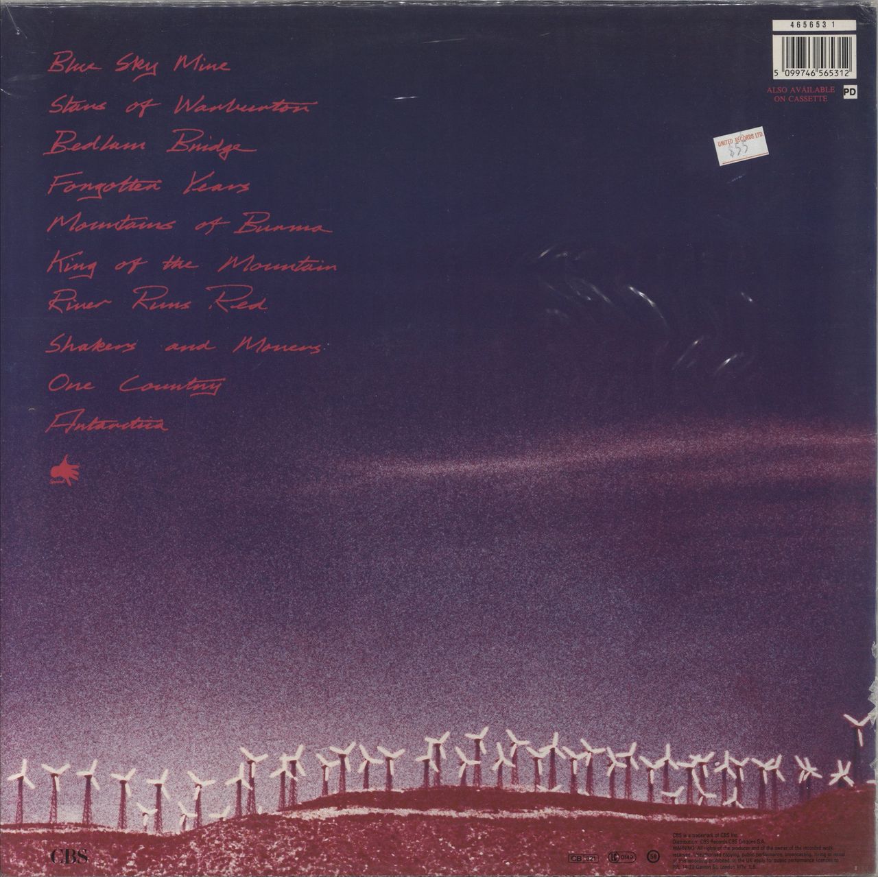 Midnight Oil Blue Sky Mining - Hype sticker - Sealed UK Vinyl LP