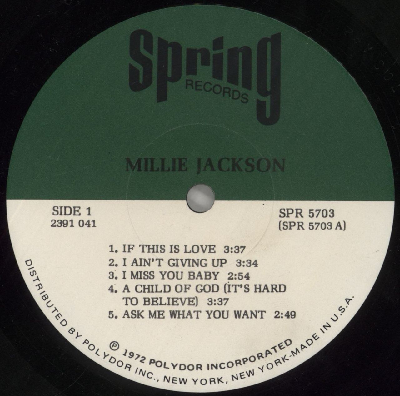 Millie Jackson Millie Jackson US Vinyl LP