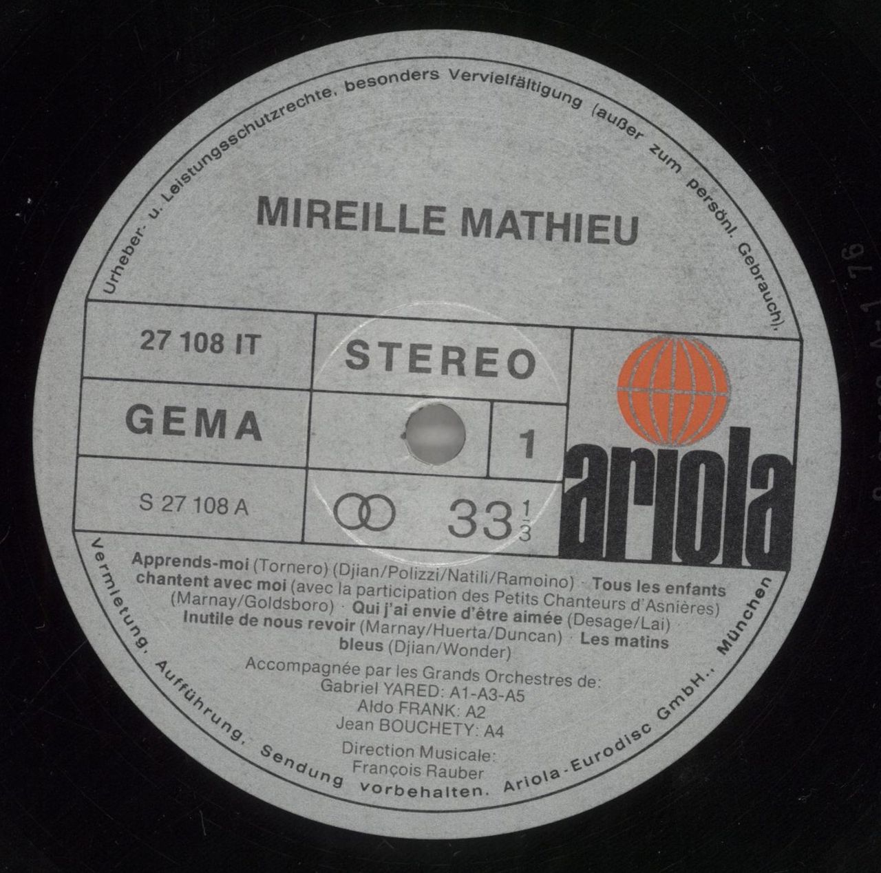 Mireille Mathieu Mireille Mathieu German Vinyl LP