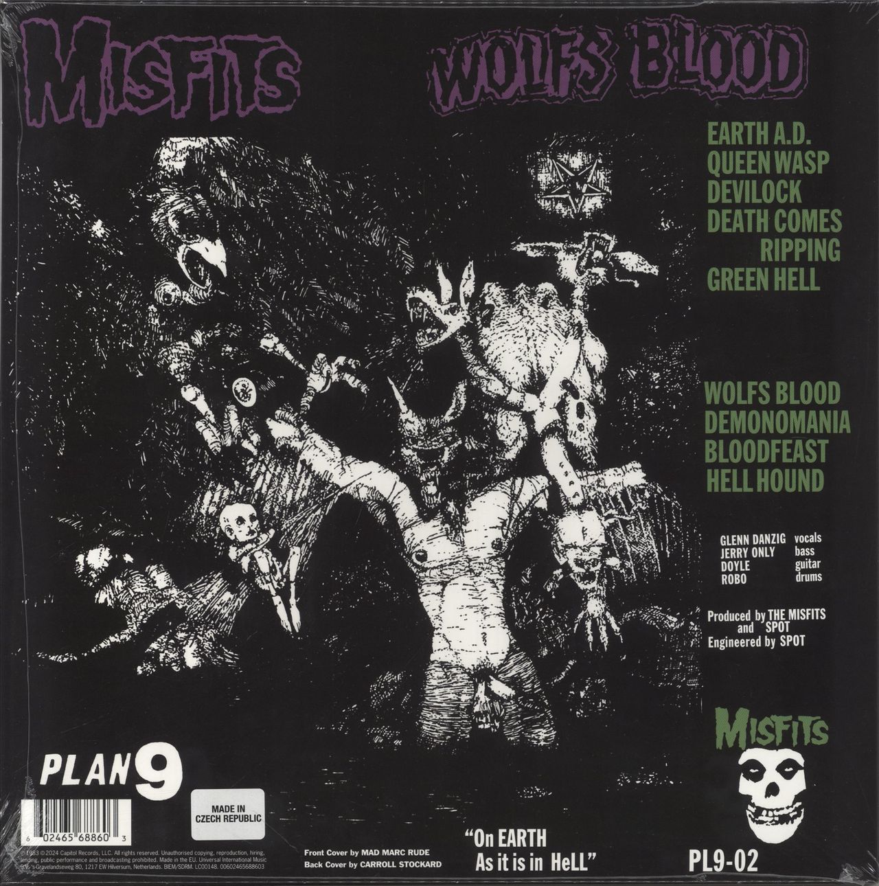 Misfits Earth A.D. / Wolfsblood - RSD - Purple Swirl Vinyl - Sealed US Vinyl LP