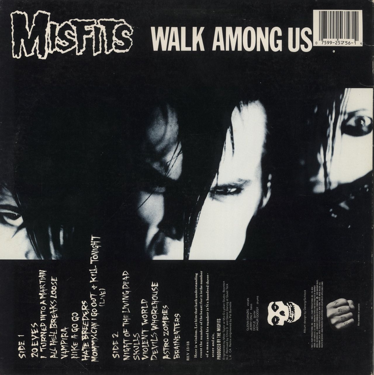 Misfits Walk Among Us + Inner US Vinyl LP