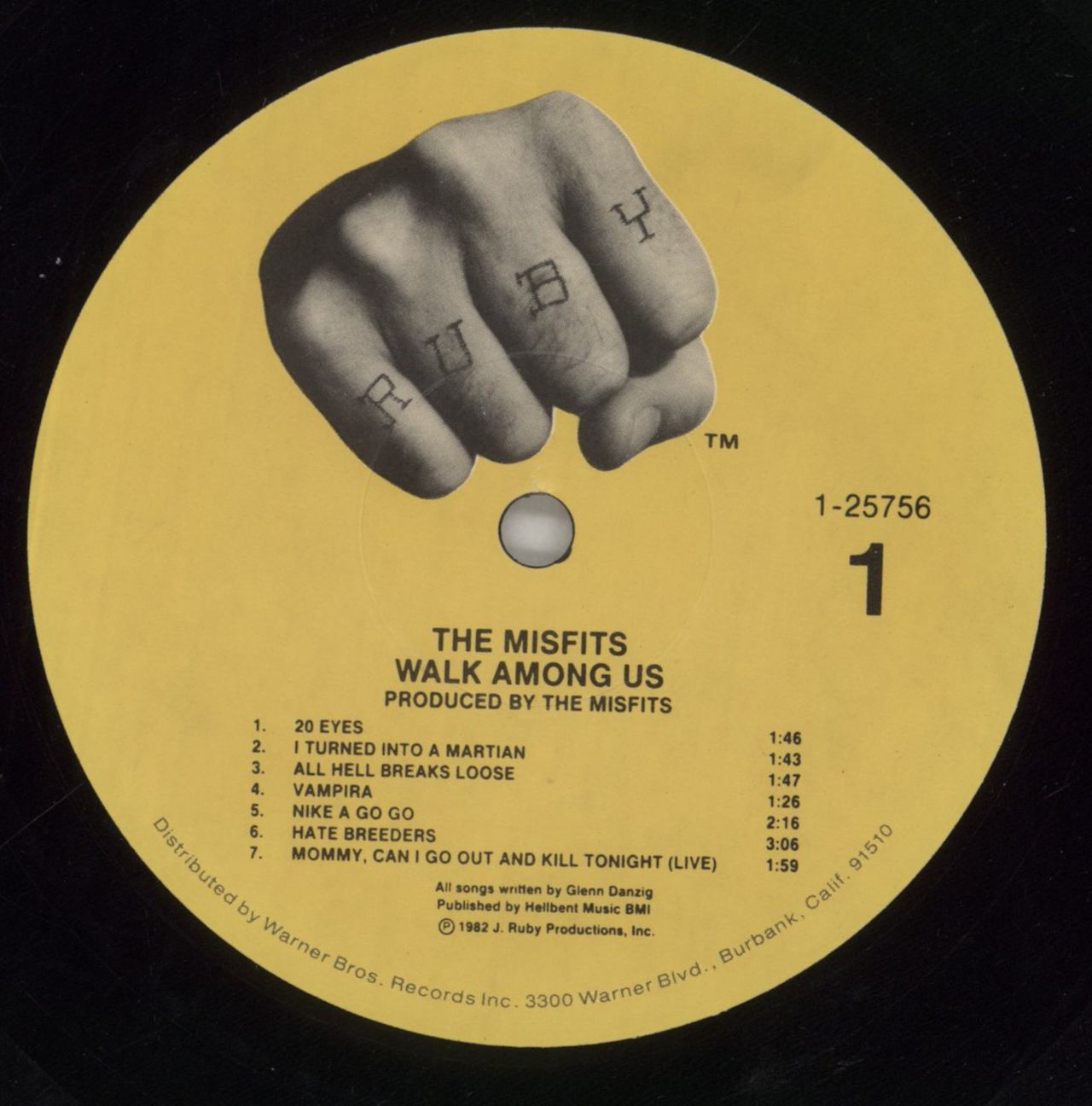 Misfits Walk Among Us + Inner US Vinyl LP