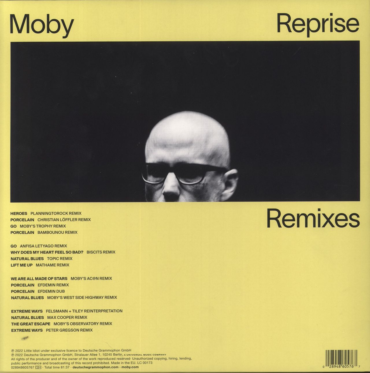 Moby Reprise Remixes UK 2-LP vinyl set