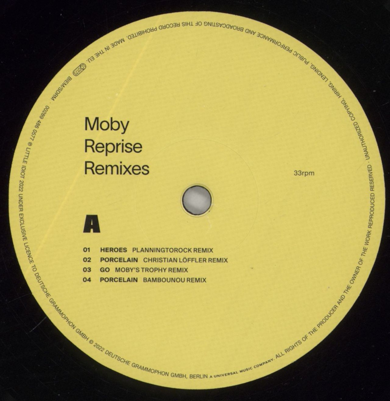 Moby Reprise Remixes UK 2-LP vinyl set