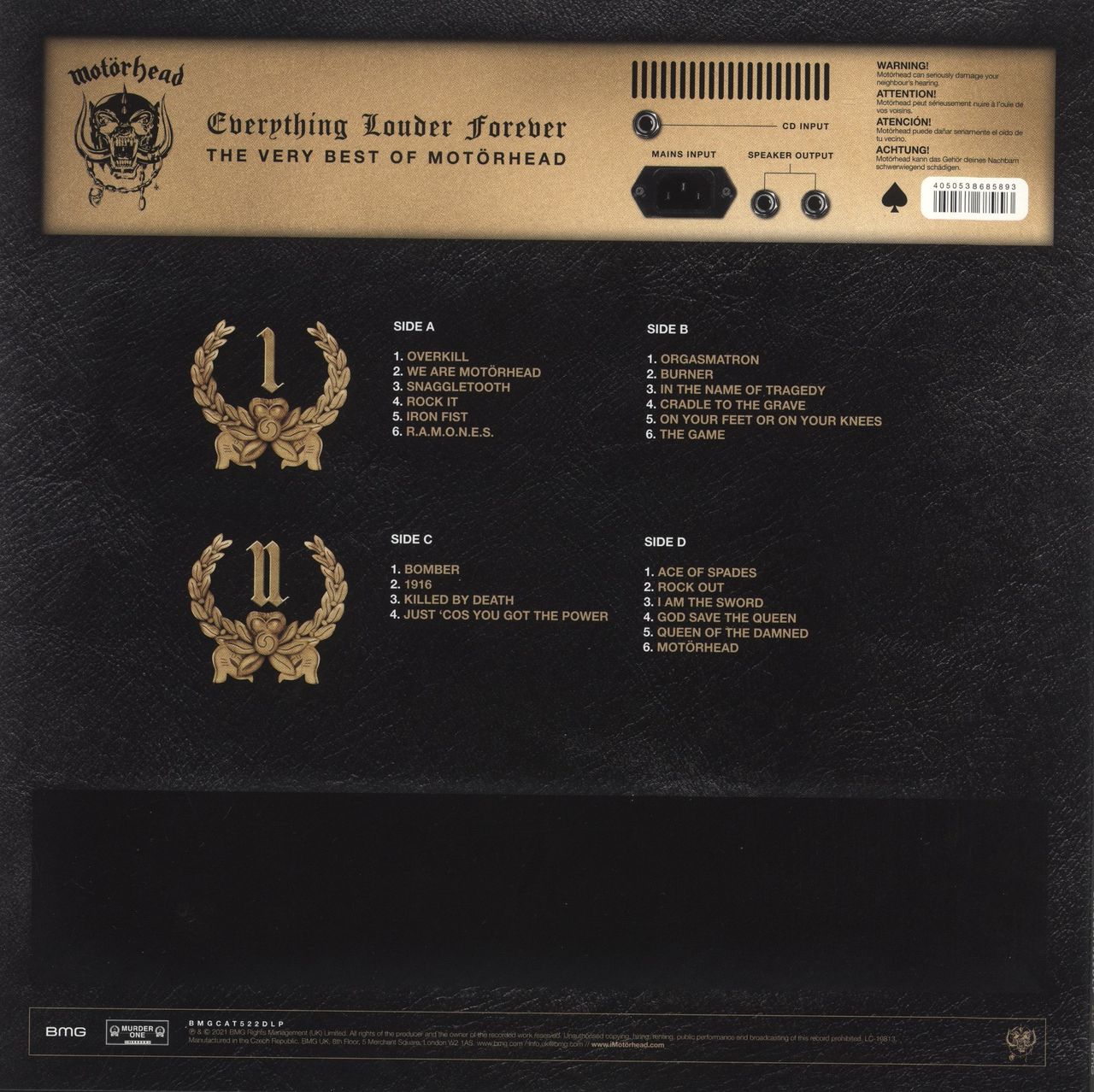 Motorhead Everything Louder Forever UK 2-LP vinyl set