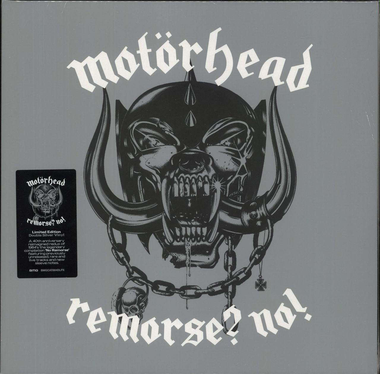 Motorhead No Remorse - 180gm Silver Vinyl - Sealed UK 2-LP vinyl set